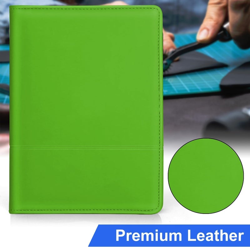 Konper Classic Padfolio/Junior Portfolio Folder Case, Business A5 Binder Organizer Notepad for Men Women, 5 x 8 Writing Pad Included,Green. - Image 3